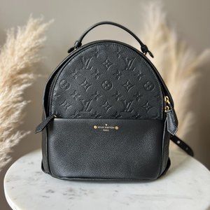 LOUIS VUITTON Empreinte Sorbonne Backpack Black, Like New Condition